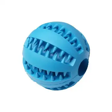 Homepet SILVER SERIES игрушка для собак мяч для чистки зубов синий каучук